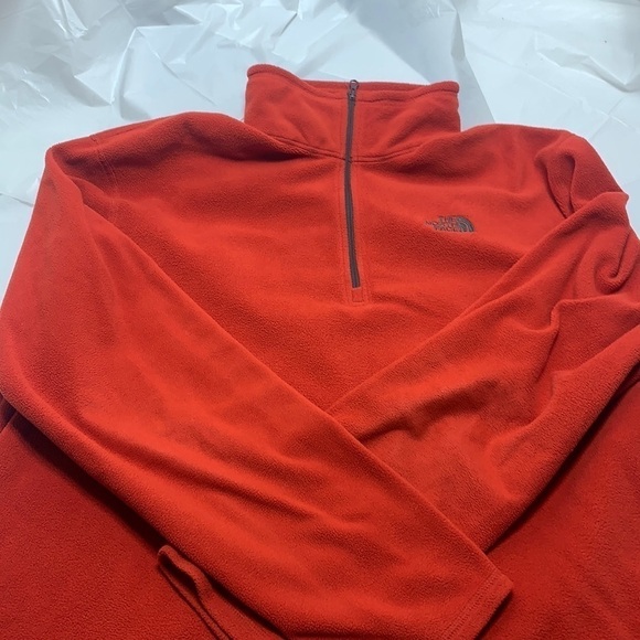 Men’s The North Face Red Fleece half zip size XL - Picture 1 of 6